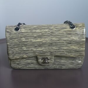 SOLD Elegant Black and Cream Women's Bag